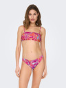 ONLY Fund de bikini cu model roz închis pentru femei ONLY Lolli