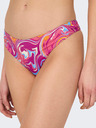 ONLY Fund de bikini cu model roz închis pentru femei ONLY Lolli