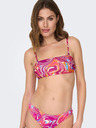 ONLY Top de bikini cu model roz închis pentru femei ONLY Lolli