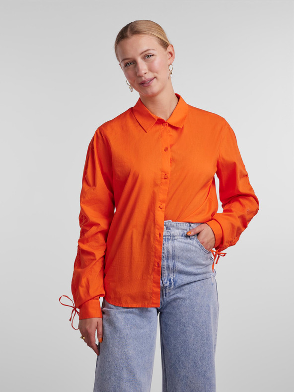 Pieces Cămașă Orange pentru femei Pieces Brenna