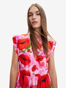 Desigual Rochie maxi cu model Desigual Tulip-Lacroix roz pentru femei