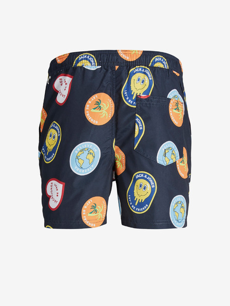 Jack & Jones Pantaloni scurți albastru închis pentru băieți cu imprimeu Jack & Jones Fiji
