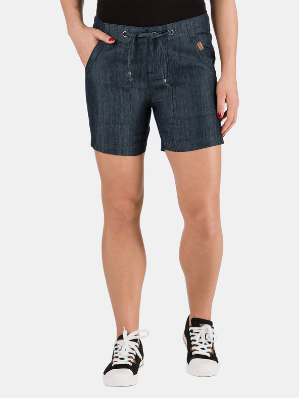 Sam 73 Pantaloni scurți din denim pentru femei, albastru închis SAM 73