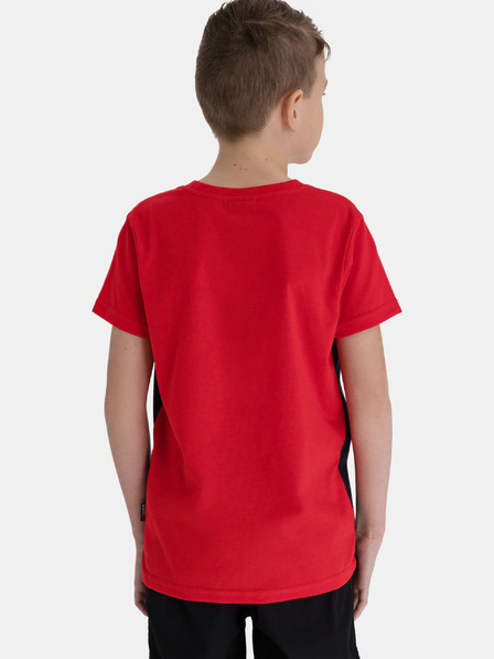 Sam 73 Tricou albastru și roșu pentru băiat cu SAM 73