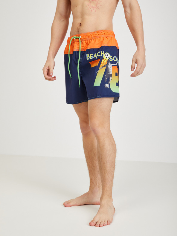 Diesel Costume de baie pentru bărbați Diesel portocaliu și albastru