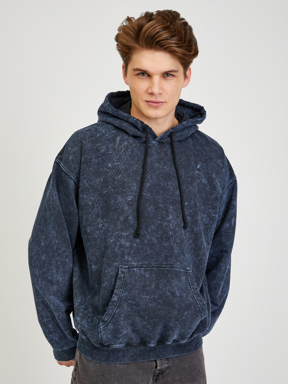 Diesel Hanorac supradimensionat albastru închis pentru bărbați Diesel