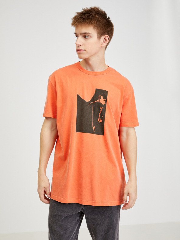 Diesel Tricou portocaliu pentru bărbați Diesel