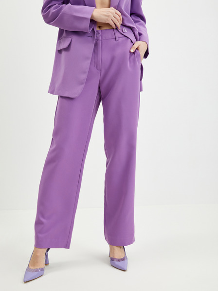 ONLY Pantaloni cu picior larg pentru femei violet ONLY Lana Berry