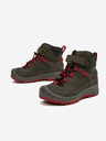 Keen Bocanci din piele pentru exterior pentru fete, kaki Keen Redwood Mid