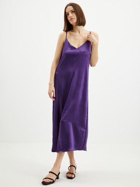 ONLY Rochie midi cu bretele din satin violet pentru femei ONLY Cosmo