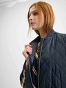 Geox Vestă lungă matlasată pentru femei albastru închis Geox