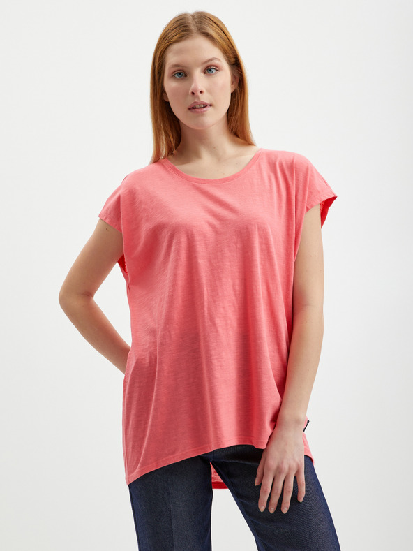 Noisy May Coral Tricou de bază pentru femei Noisy May Mathilde