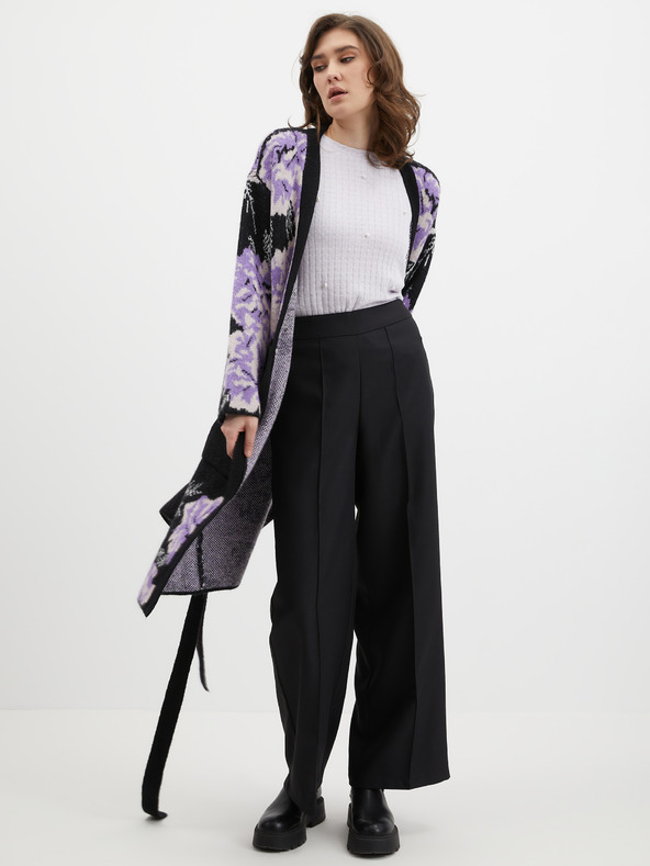 Orsay Cardigan floral de damă negru-violet ORSAY
