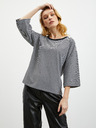 ZOOT.lab Tricou negru cu dungi pentru femei ZOOT.lab Dolly