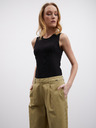 ZOOT.lab Pantaloni largi kaki pentru femei ZOOT.lab Tersita