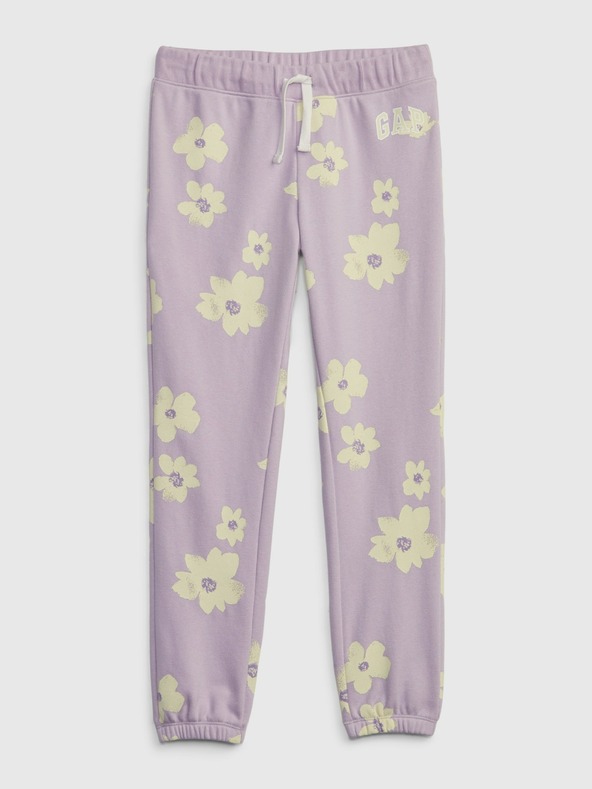 GAP Pantaloni de trening cu imprimeu floral pentru copii GAP