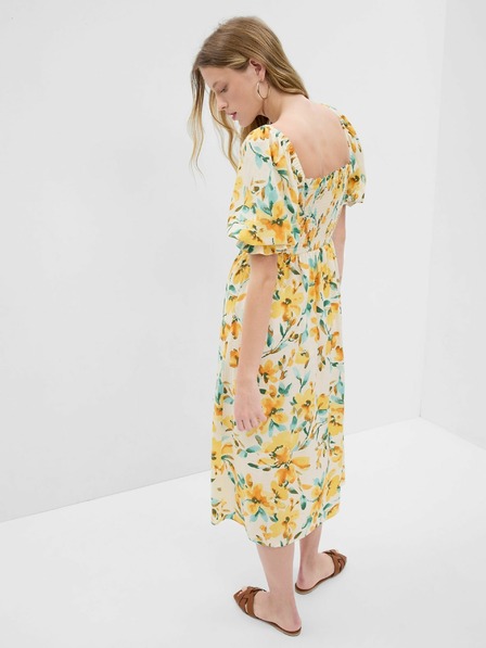 GAP Rochie din in cu flori GAP