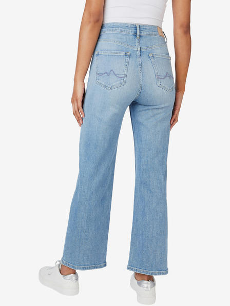 Pepe Jeans Blugi Pepe Jeans Lexa cu picior lat, albastru deschis, pentru femei
