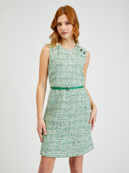 Orsay Rochie de damă verde cu model cu curea ORSAY