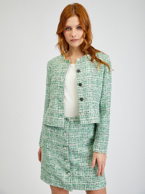 Orsay Jachetă verde cu model ORSAY de dama