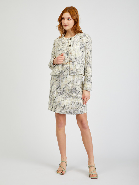 Orsay Rochie de damă crem cu model cu curea ORSAY