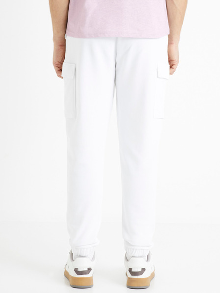 Celio Pantaloni albi pentru bărbați Celio Domonday