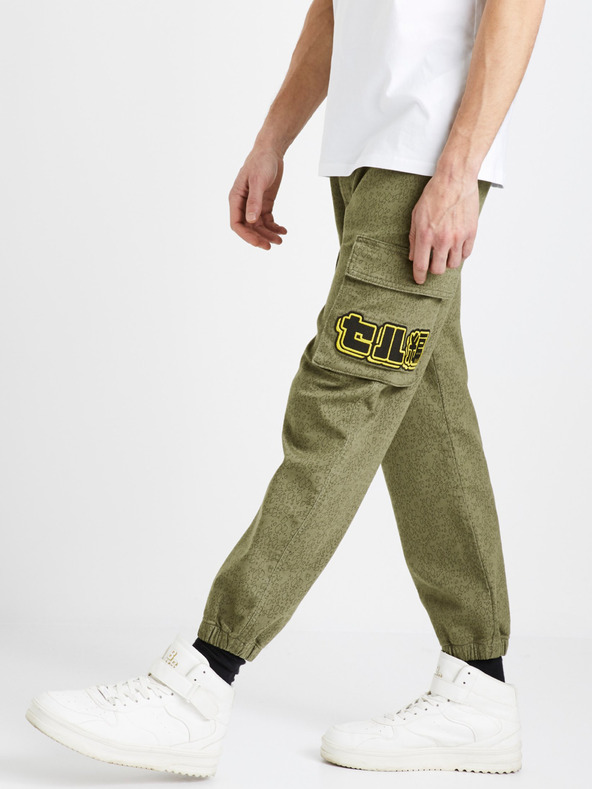 Celio Pantaloni verzi pentru bărbați Celio Dragon Ball Z