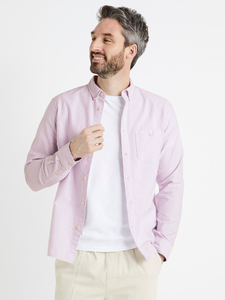 Celio Cămașă cu dungi violet deschis pentru bărbați Celio Caoxfords