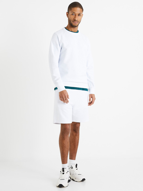 Celio Sweatshirt alb pentru bărbați Celio Dereverse