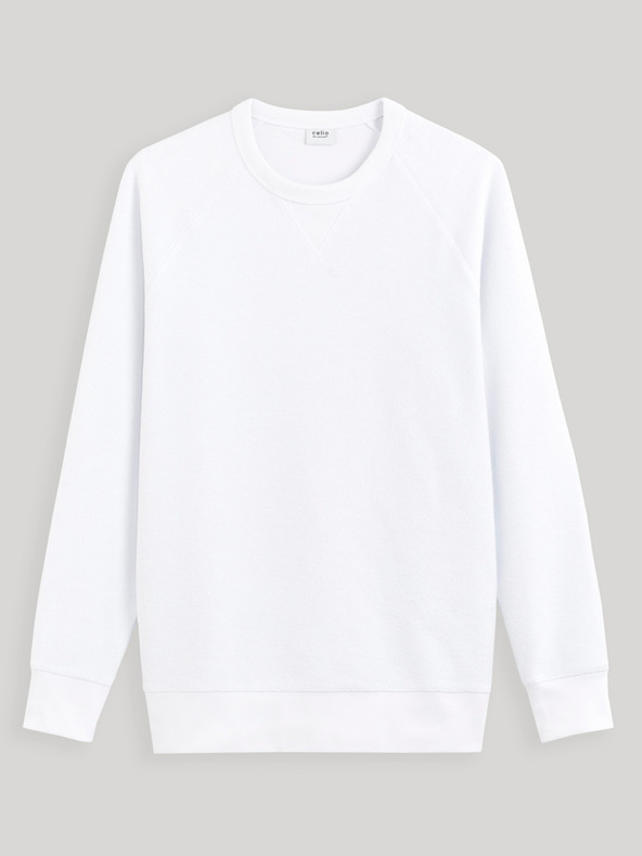 Celio Sweatshirt alb pentru bărbați Celio Dereverse