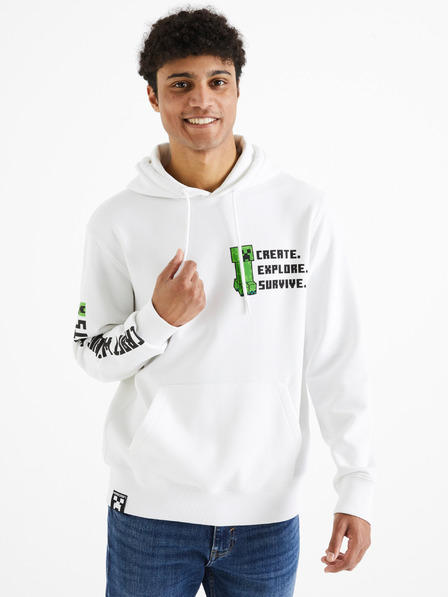Celio Hanorac alb pentru bărbați Celio Minecraft