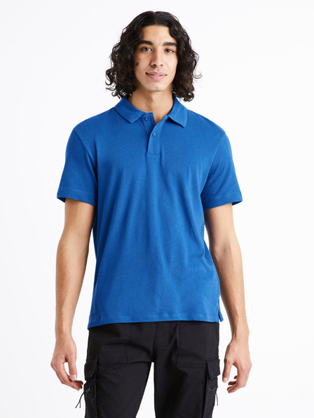 Celio Tricou polo albastru pentru bărbați Celio Dechris