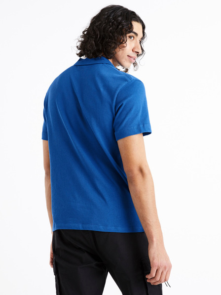 Celio Tricou polo albastru pentru bărbați Celio Dechris