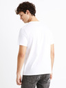 Celio Tricou alb imprimat pentru bărbați Celio Debreaki