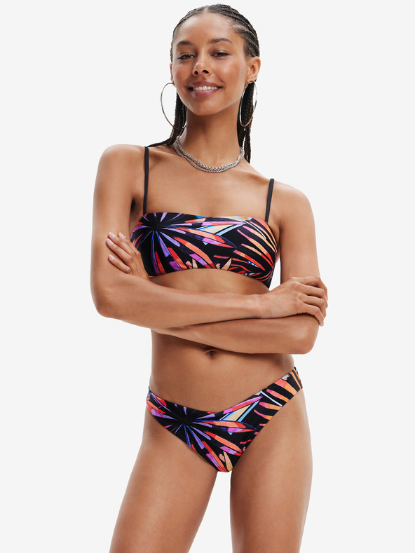 Desigual Fund de bikini cu model pentru femei negru Desigual Playa I
