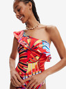 Desigual Roșu costum de baie cu model pentru femei Desigual Medewi