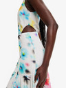 Desigual Rochie albă cu model pentru femei Desigual Avinyon