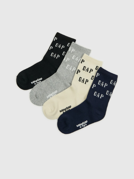 GAP Baby șosete cu logo 4 perechi GAP