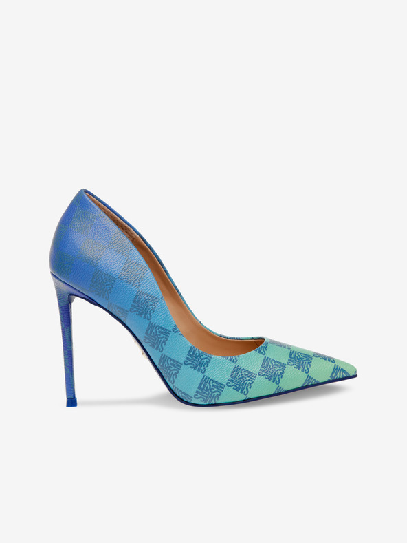 Steve Madden Pantofi în carouri albastru și verde pentru femei Steve Madden