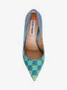 Steve Madden Pantofi în carouri albastru și verde pentru femei Steve Madden