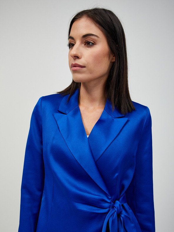 Orsay Sacou din satin albastru închis cu cordon ORSAY