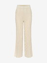 Orsay Pantaloni largi bej cu nervuri ORSAY