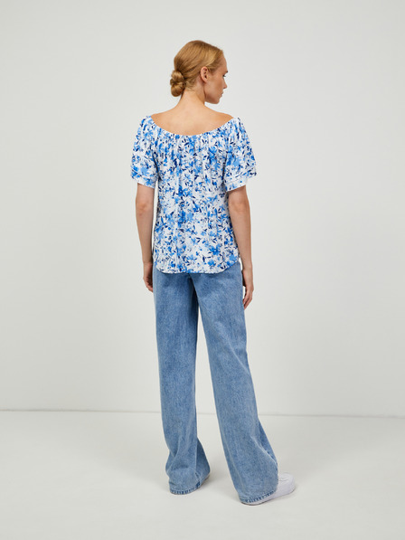 Orsay Bluză florală alb-albastru ORSAY
