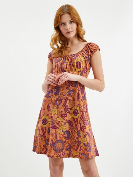 Orsay Rochie florală de damă portocalie ORSAY