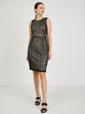Orsay Rochie de damă bej-negru cu centură ORSAY