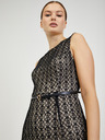 Orsay Rochie de damă bej-negru cu centură ORSAY
