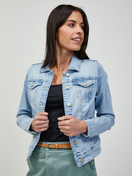 Orsay Jachetă de blugi albastru deschis ORSAY