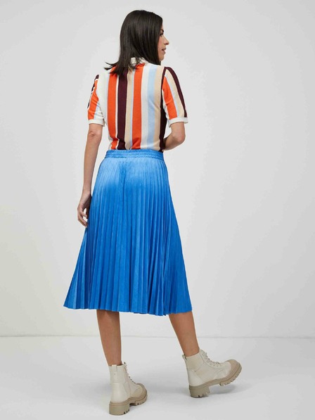 Orsay Bluză cu dungi portocaliu-crem cu mâneci scurte ORSAY