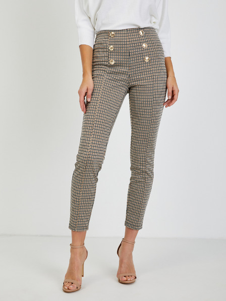 Orsay Pantaloni scurtați damă bej cu model ORSAY