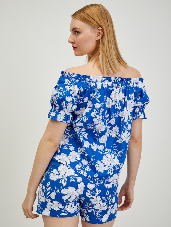 Orsay Bluză de damă albastră florală ORSAY